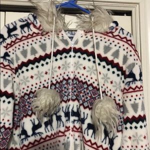 Fluffy woodsy onesie